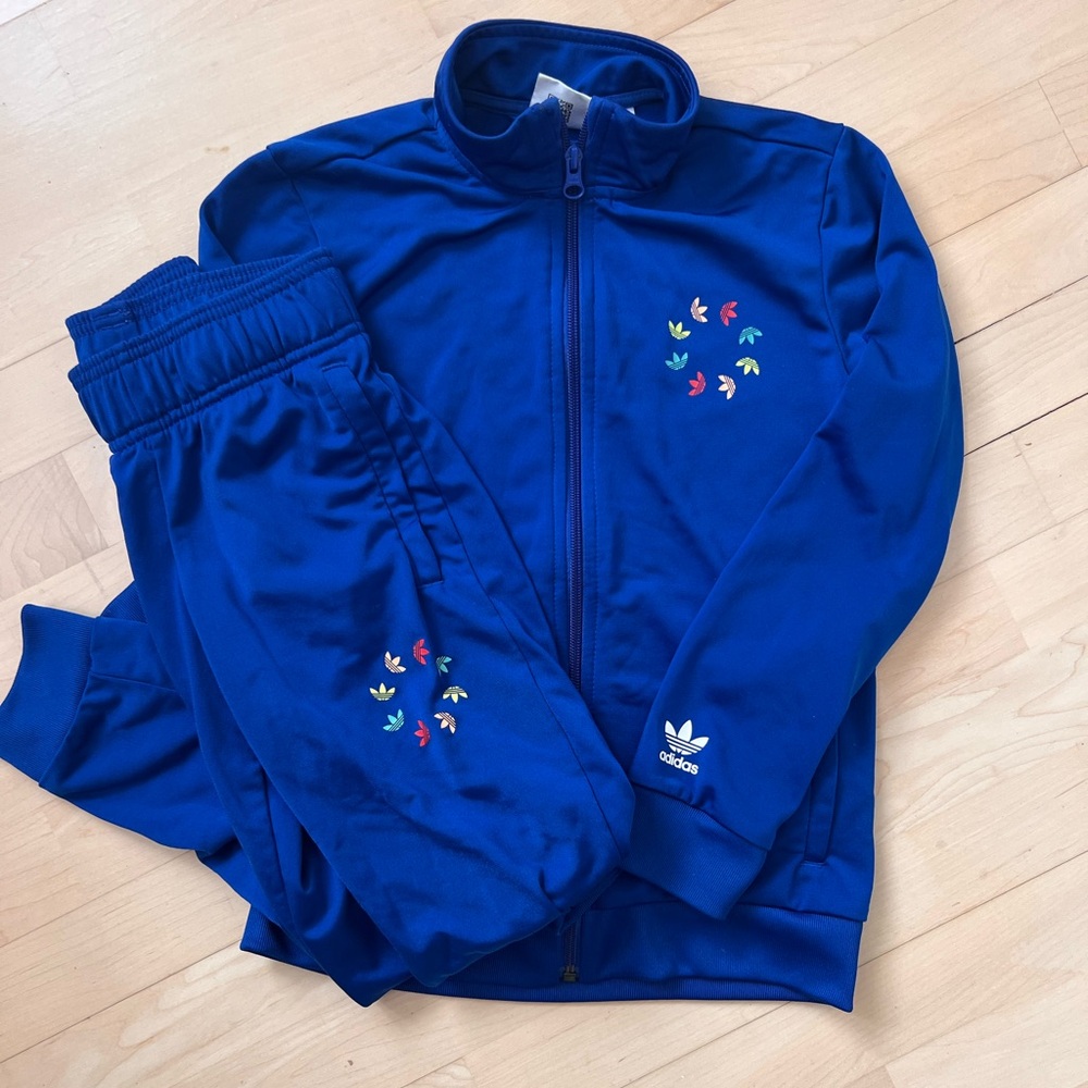 Adidas Tracksuit Set (Royal Blue) Size S